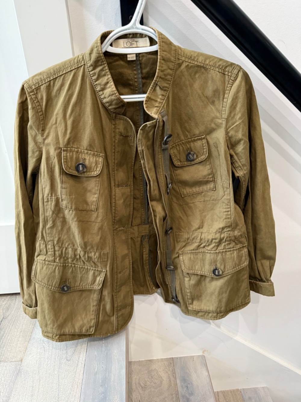 🌟 LOFT utility cargo jacket medium petite